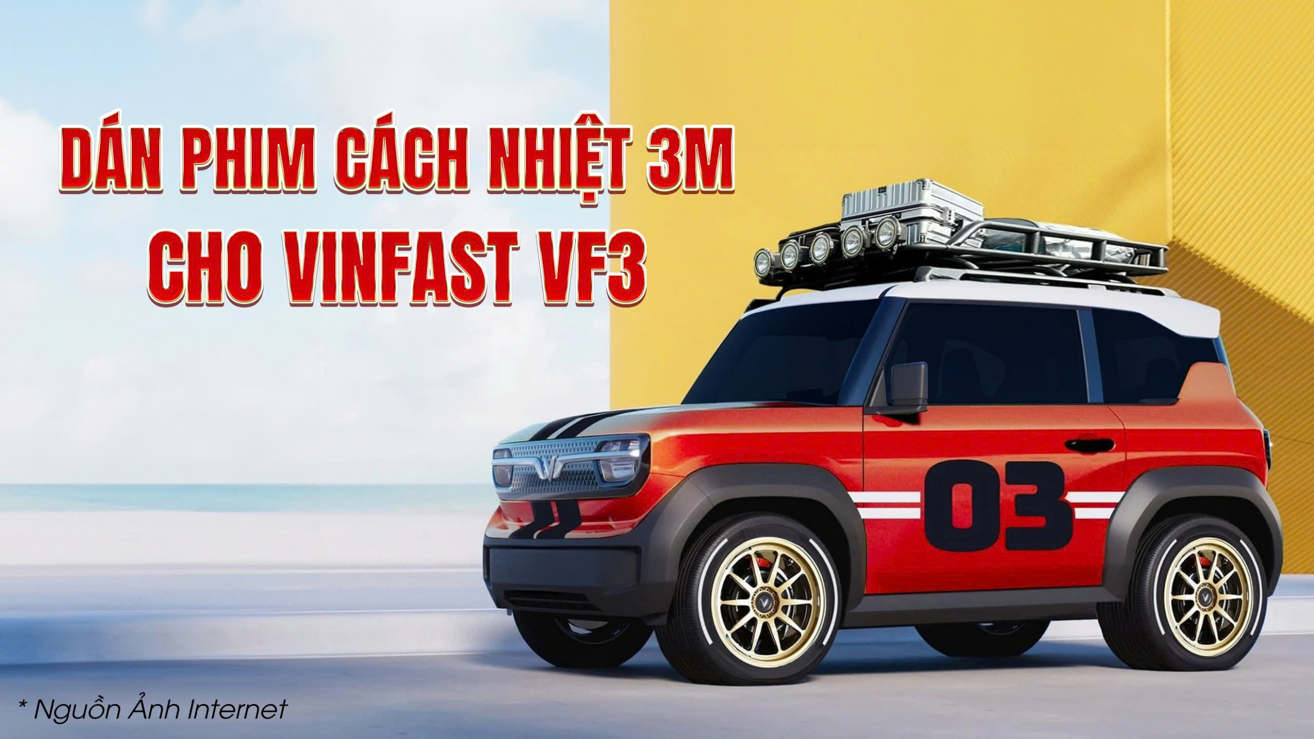 DÁN PHIM CÁCH NHIỆT 3M CHÍNH HÃNG CHO VINFAST VF3 TẠI AUTO365